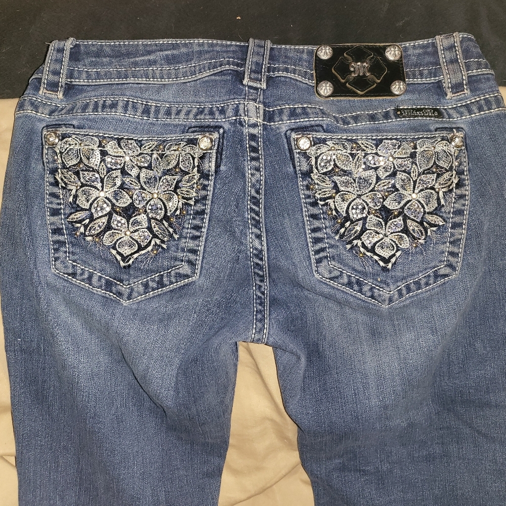 Miss Me Skinny Cuffed Jeans